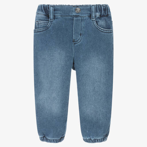 Emporio Armani-Boys Blue Stretch Denim Jeans | Childrensalon Outlet