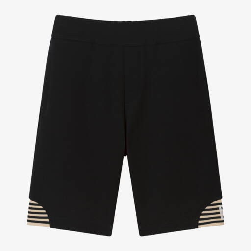 Emporio Armani-Boys Classic Navy Piqué Shorts | Childrensalon Outlet