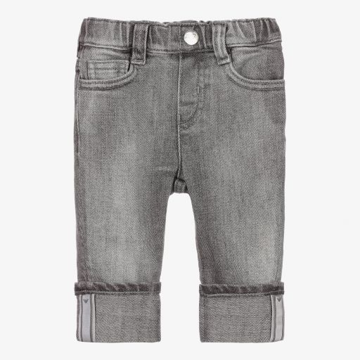 Emporio Armani-Серые джинсы для мальчиков | Childrensalon Outlet