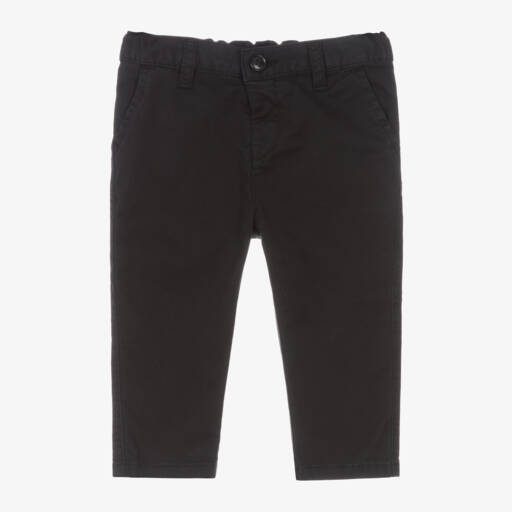 Emporio Armani-Синие брюки чинос из хлопка для малышей | Childrensalon Outlet