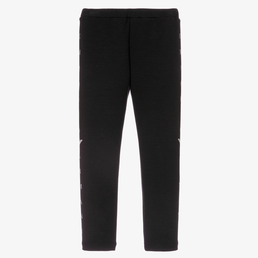 Emporio Armani-ليغنغز مودال جيرسي لون أسود للبنات | Childrensalon Outlet