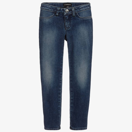 Emporio Armani-Синие джинсы для девочек | Childrensalon Outlet