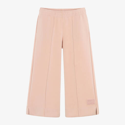 Emporio Armani-Girls Pale Pink Wide Trousers | Childrensalon Outlet