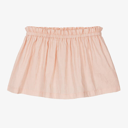 Emporio Armani-تنورة أطفال بناتي قطن جاكارد لون زهري | Childrensalon Outlet