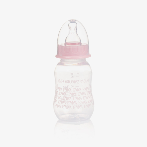 Emporio Armani-زجاجة رضاعة لون زهري للمولودات (130 مل) | Childrensalon Outlet