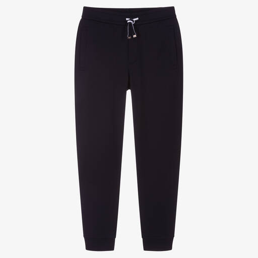 Emporio Armani-Teen Boys Navy Blue Joggers | Childrensalon Outlet