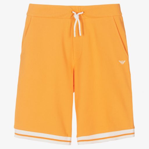 Emporio Armani-Оранжевые шорты для мальчиков-подростков | Childrensalon Outlet