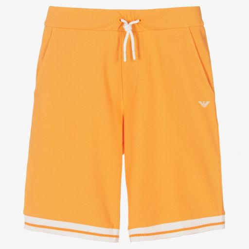 Emporio Armani-Short orange Ado Garçon | Childrensalon Outlet