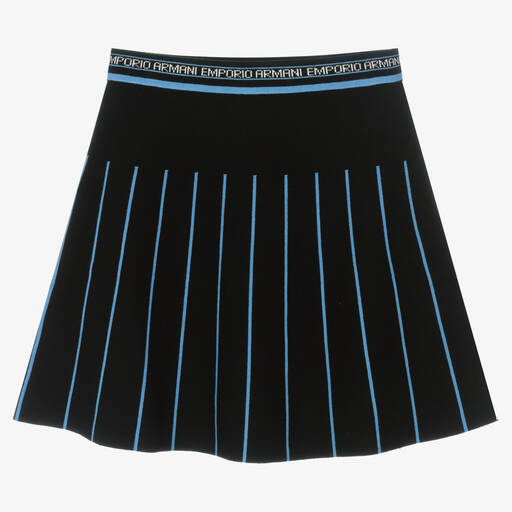 Emporio Armani-Черная трикотажная юбка | Childrensalon Outlet