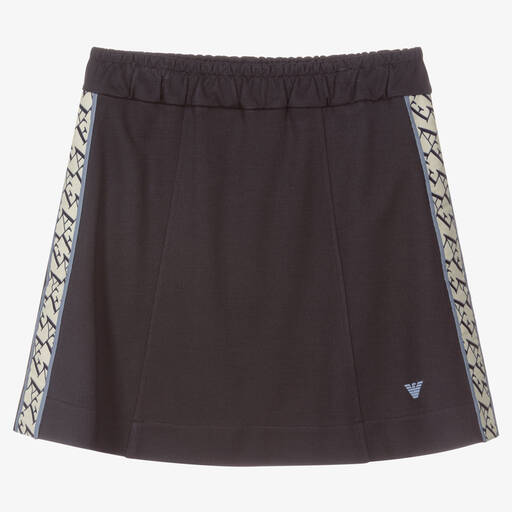 Emporio Armani-Teen Girls Blue Logo Skirt | Childrensalon Outlet