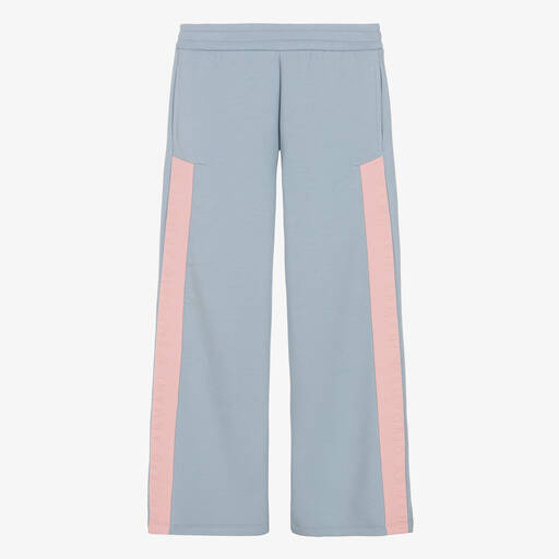 Emporio Armani-Teen Girls Blue & Pink Cotton Joggers | Childrensalon Outlet