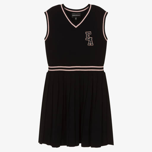 Emporio Armani-Teen Girls Blue Varsity Dress | Childrensalon Outlet