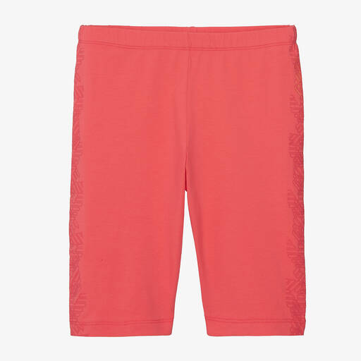 Emporio Armani-Teen Girls Pink Cotton Cycling Shorts | Childrensalon Outlet