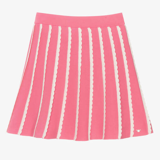 Emporio Armani-Teen Girls Pink Cotton Knit Skirt | Childrensalon Outlet