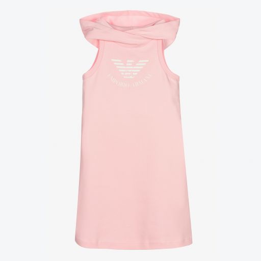 Emporio Armani-Rosa Teen Kapuzenkleid (M) | Childrensalon Outlet