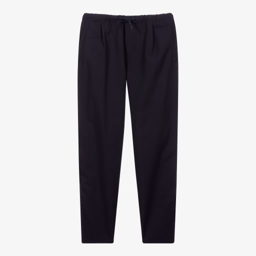 Emporio Armani-Teen Navy Blue Trousers | Childrensalon Outlet