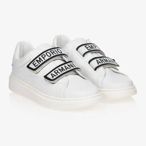 Emporio Armani-Белые кроссовки для подростков | Childrensalon Outlet