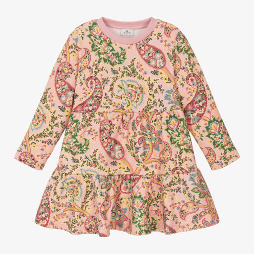 Etro-Girls Blush Paisley Cotton Dress | Childrensalon Outlet