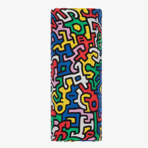 Etta Loves-Multicoloured Keith Haring Muslin (120cm) | Childrensalon Outlet