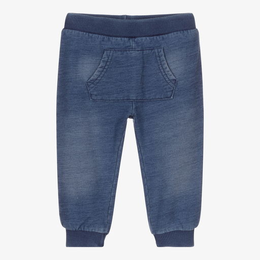 Everything Must Change-Baby Boys Blue Cotton Joggers | Childrensalon Outlet