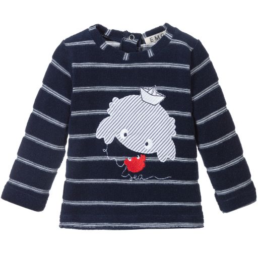 Everything Must Change-Baby Boys Blue Cotton T-Shirt | Childrensalon Outlet