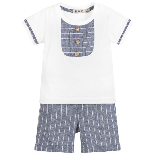 Everything Must Change-Baby Boys Cotton Shorts Set | Childrensalon Outlet