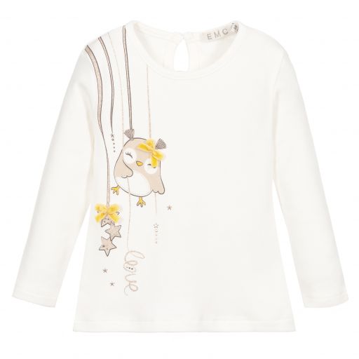 Everything Must Change-Baby Girls Ivory Cotton Top | Childrensalon Outlet