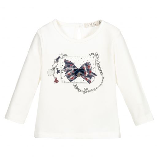 Everything Must Change-Baby Girls Ivory Cotton Top | Childrensalon Outlet