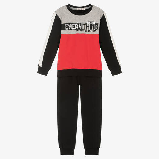 Everything Must Change-Black & Red Logo Tracksuit | Childrensalon Outlet