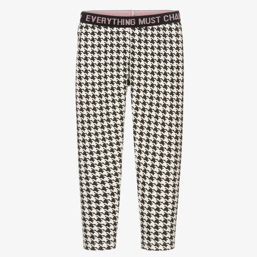 Everything Must Change-Black & White Check Leggings | Childrensalon Outlet