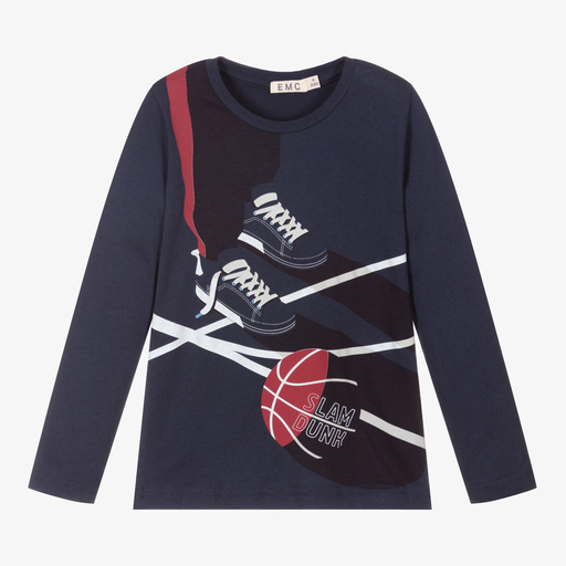 Everything Must Change-Blue Cotton Basketball Top  | Childrensalon Outlet