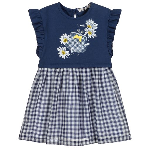 Everything Must Change-Blue Jersey & Chiffon Dress | Childrensalon Outlet
