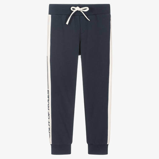 Everything Must Change-Boys Blue Cotton Joggers | Childrensalon Outlet