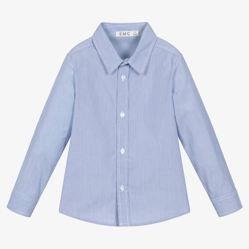Everything Must Change-Baumwoll-Streifenhemd Blau/Weiß | Childrensalon Outlet
