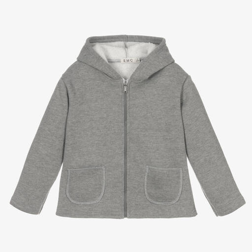 Everything Must Change-Boys Grey Zip-Up Hoodie | Childrensalon Outlet