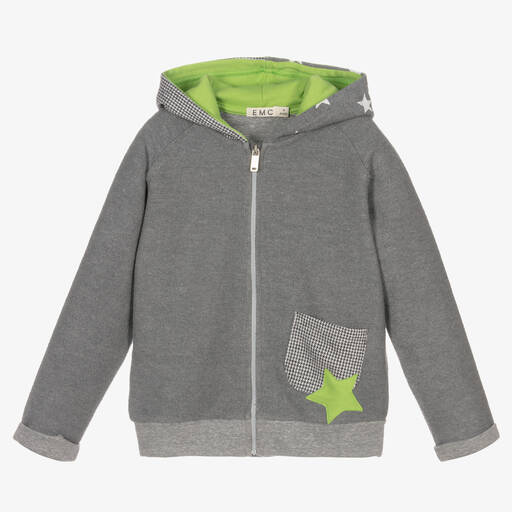Everything Must Change-Boys Grey Zip-Up Top | Childrensalon Outlet