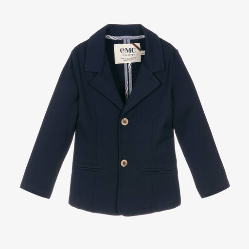 Everything Must Change-Boys Navy Blue Milano Jersey Blazer | Childrensalon Outlet