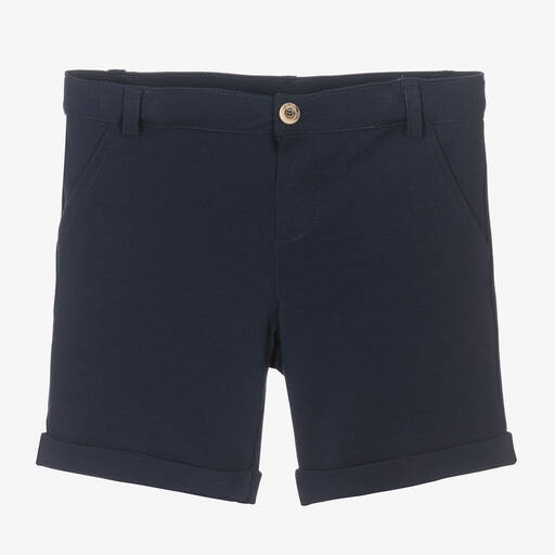 Everything Must Change-Boys Navy Blue Milano Jersey Shorts | Childrensalon Outlet