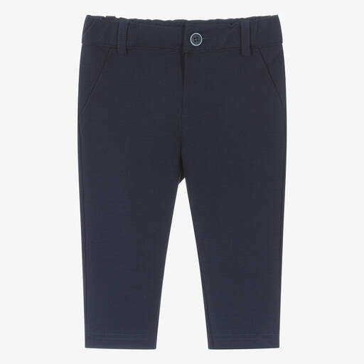 Everything Must Change-Boys Navy Blue Milano Jersey Trousers | Childrensalon Outlet