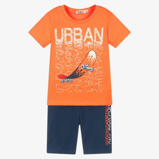 Everything Must Change-Яркий оранжево-синий спортивный комплект для мальчиков | Childrensalon Outlet