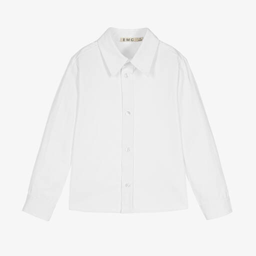 Everything Must Change-Белая хлопковая рубашка в рубчик | Childrensalon Outlet