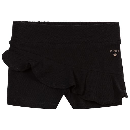 Everything Must Change-Girls Black Cotton Shorts | Childrensalon Outlet