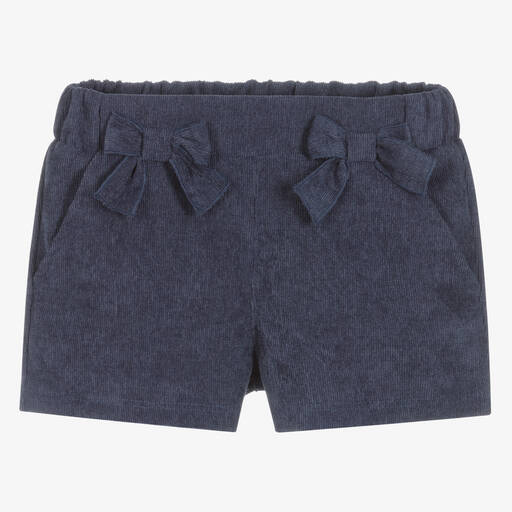Everything Must Change-Girls Blue Corduroy Shorts | Childrensalon Outlet