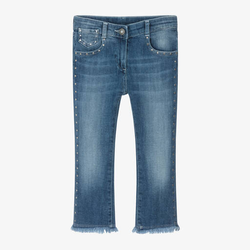 Everything Must Change-Girls Blue Studded Denim Jeans | Childrensalon Outlet