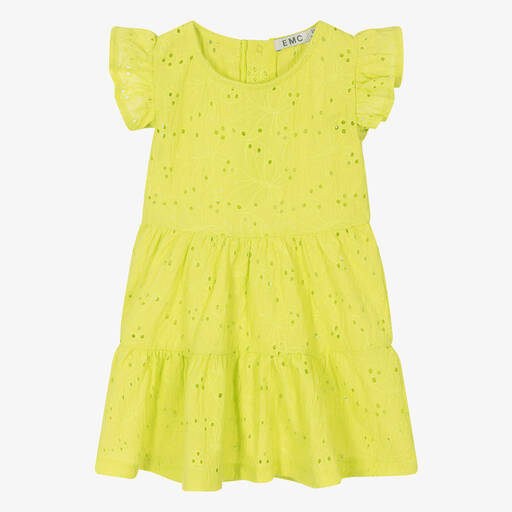 Everything Must Change-Girls Green Broderie Anglaise Butterfly Dress | Childrensalon Outlet