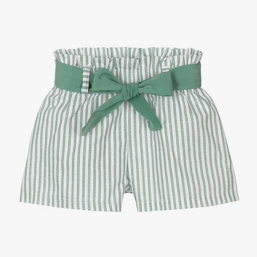 Everything Must Change-Short vert et blanc rayé fille | Childrensalon Outlet