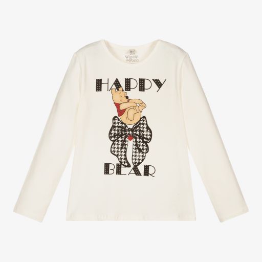 Everything Must Change-Girls Ivory Cotton Disney Top | Childrensalon Outlet