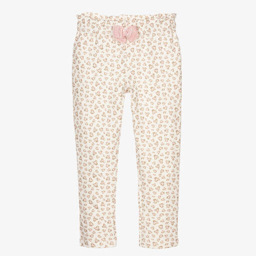 Everything Must Change-Girls Ivory Cotton Trousers | Childrensalon Outlet