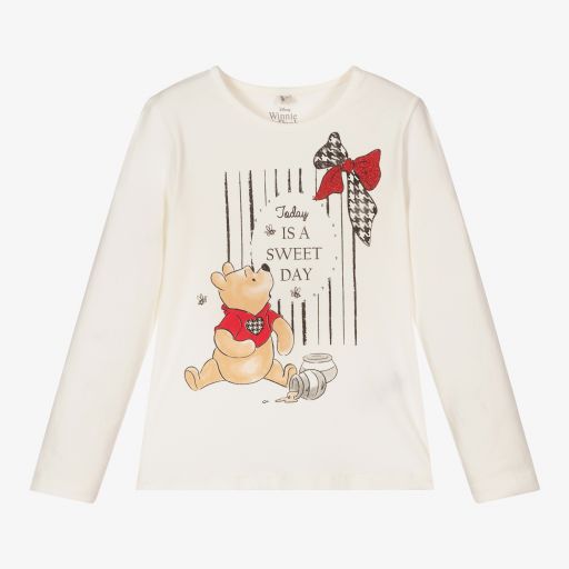 Everything Must Change-Girls Ivory Disney Cotton Top | Childrensalon Outlet