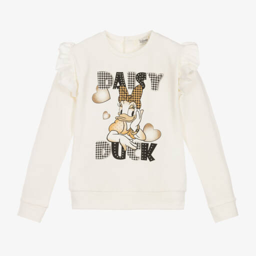 Everything Must Change-Girls Ivory Disney Print Jumper | Childrensalon Outlet